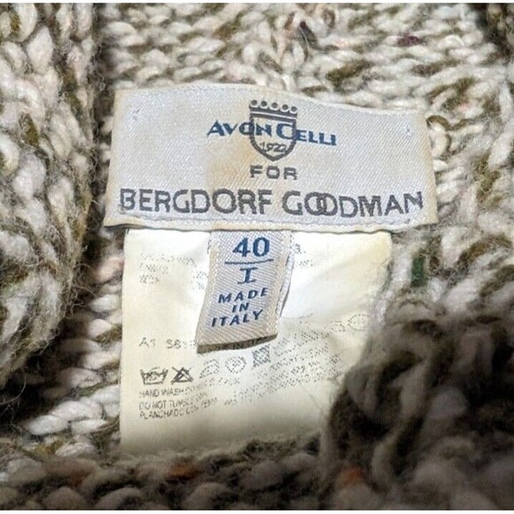 Bergdorf Goodman Avon Celli Wool Cashmere Angora Blend Women's Size S 40 - Picture 2 of 8